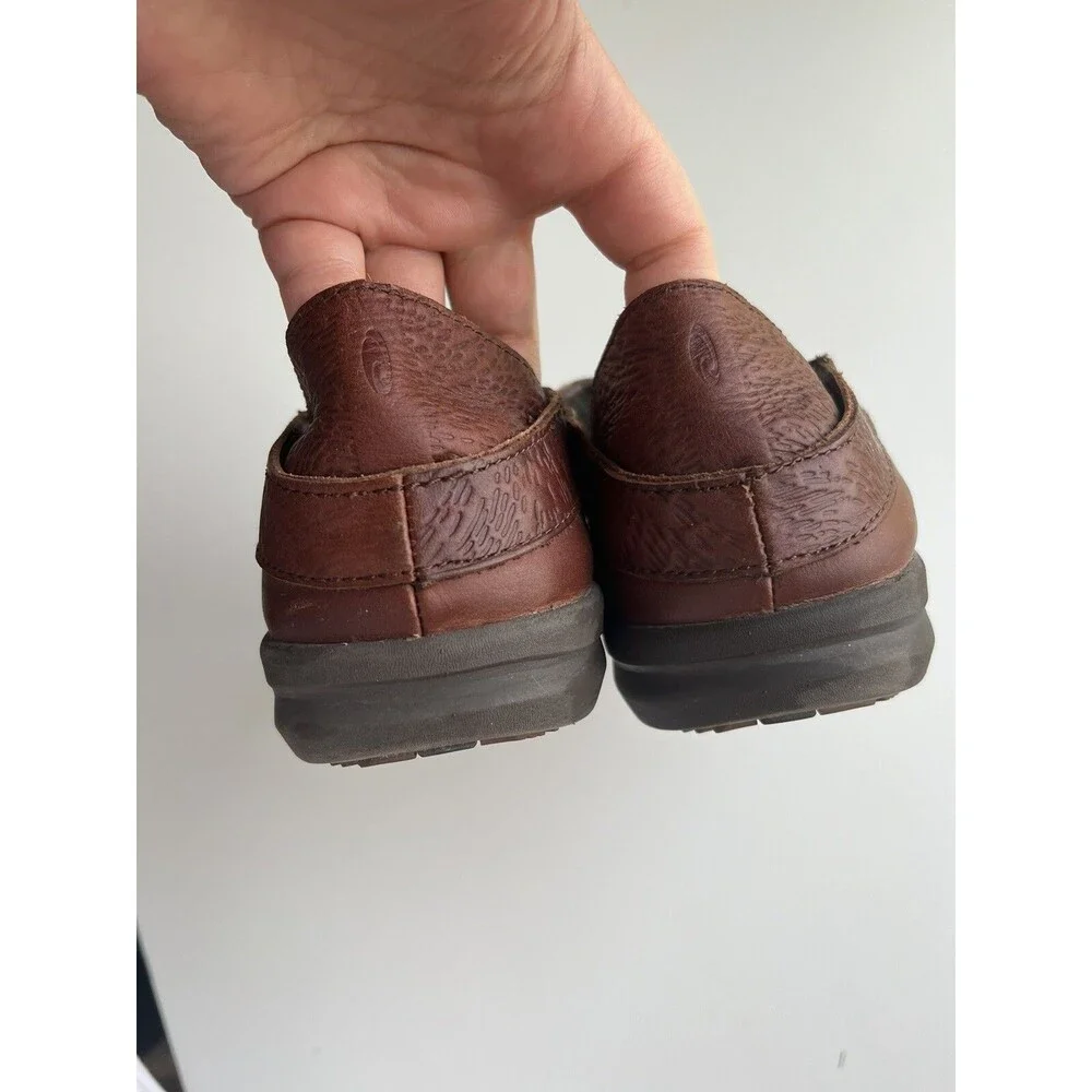 MEN'S SOLE BRAND SDM-OAK-10 STEADY OAK BRN SIZE 9W CASUAL SLIP-ON SHOES
